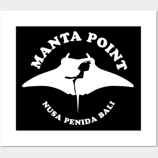 Manta Point - Nusa Penida Bali | Manta Ray Scuba Diving Posters and Art